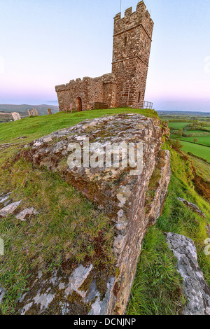 St. Michael de Rupe Church, Brentor, Dartmoor Nationalpark, Dev Stockfoto