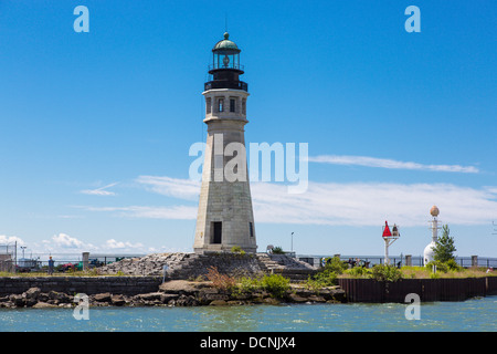 Buffalo-Leuchtturm in der Stadt Buffalo New York, Vereinigte Staaten in der Stadt Buffalo New York Vereinigte Staaten Stockfoto