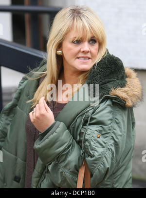 Sally Lindsay im ITV Studios London, England - 28.10.11 Stockfoto