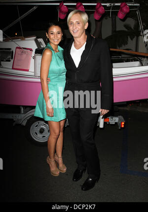 Emmanuelle Chriqui, David Meister der Entwürfe für die Heilung Gala zugunsten von Susan G. Komen Los Angeles hielt an Bel-Air Bay Club - Ankünfte Pacific Palissades, California - 28.10.11 Stockfoto