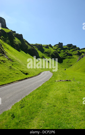 Die Straße durch Winnats passieren Derbyshire England uk Stockfoto