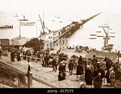 Southend Pier viktorianischen Zeit Stockfoto