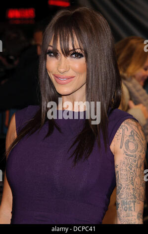 Jodie Marsh "Michael Jackson: The Life of ein Symbol" Filmpremiere bei Empire Leicester Square - Ankünfte statt. London, England - 02.11.11 Stockfoto