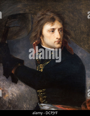 18. Jahrhundert - Napoléon Bonaparte at der Brücke von Arcole, 1796 - Baron Antoine-Jean gros Stockfoto