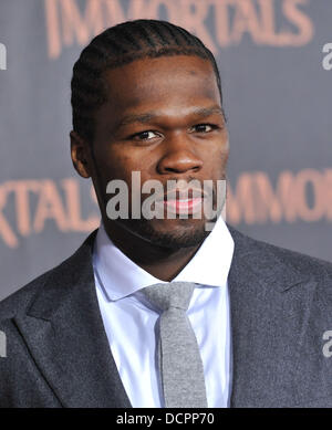 50 Cent Alias Curtis Jackson 'Unsterblichen 3D' Los Angeles premiere beim Nokia Theatre L.A. Live Los Angeles, Kalifornien - 07.11.11 Stockfoto