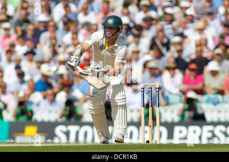 London, UK. 21. August 2013. Chris Rogers während Tag eines der 5. Investec Ashes Cricket-Match zwischen England und Australien gespielt auf der Kia Oval Cricket Ground am 21. August 2013 in London, England. Bildnachweis: Mitchell Gunn/ESPA/Alamy Live-Nachrichten Stockfoto