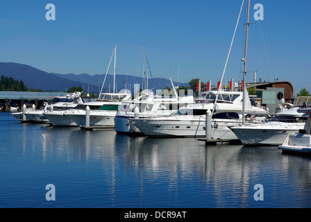 Marina in Vancouver, Kanada Stockfoto