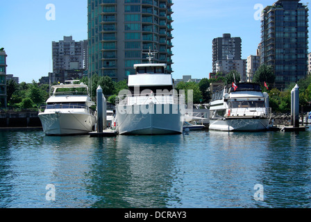 Marina in Vancouver, Kanada Stockfoto