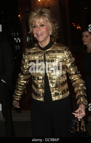 Jane Fonda vor dem Hotel Ritz in Paris Paris, Frankreich - 14.11.11 Stockfoto