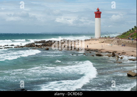 Leuchtturm von Umhlanga, Umhlanga, in der Nähe von Durban, Südafrika Stockfoto