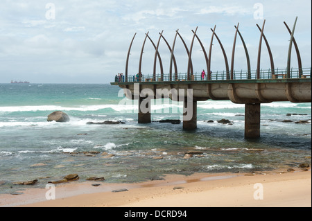 Umhlanga Rocks Pier, Umhlanga, in der Nähe von Durban, Südafrika Stockfoto