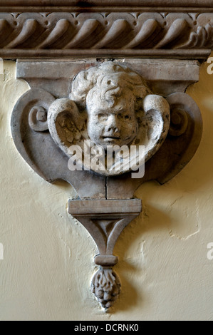 Richard Murden Denkmal Detail, Kreuzkirche, Moreton Morrell, Warwickshire, England, UK Stockfoto