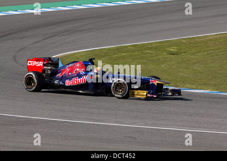 Scuderia Toro Rosso Formel 1 Team - Jean-Eric Vergne - 2013 Stockfoto