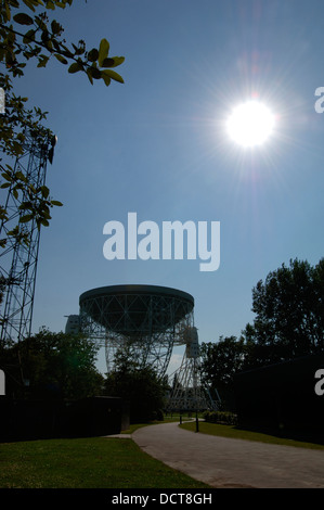 Jodrell Bank, Lovell Radioteleskop. Stockfoto