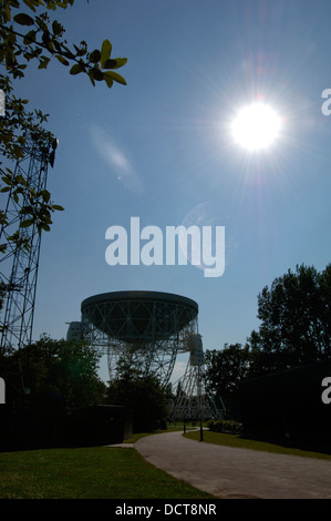 Jodrell Bank, Lovell Radioteleskop. Stockfoto