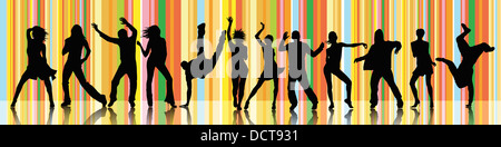 MEGA-TANZ-SHOW Stockfoto