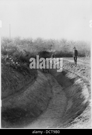 CCC Camp BR-86 Yakima-Sunnyside, Foto von konkreten Auskleidung der wichtigsten seitlich, Granger Irrigation District. Abschnitt der...--293600 Stockfoto