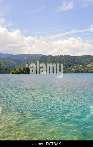 Triglav, Bled, Mariä Himmelfahrt, Cerkev Maijinega Vnebovzetja, Slowenien, Nordslowenien Stockfoto