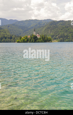 Triglav, Bled, Mariä Himmelfahrt, Cerkev Maijinega Vnebovzetja, Slowenien, Nordslowenien Stockfoto