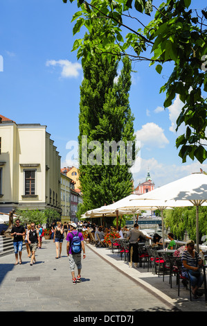 Ljubljana, Altstadt, Slowenien Stockfoto