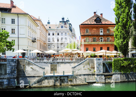 Ljubljana, Altstadt, Slowenien Stockfoto