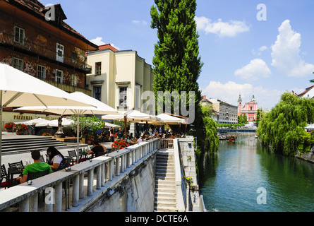 Ljubljana, Altstadt, Slowenien Stockfoto