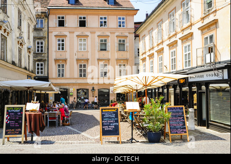 Ljubljana, Altstadt, Schuhmacher zu überbrücken, Cevljarski, Sustarksi die meisten, Slowenien Stockfoto