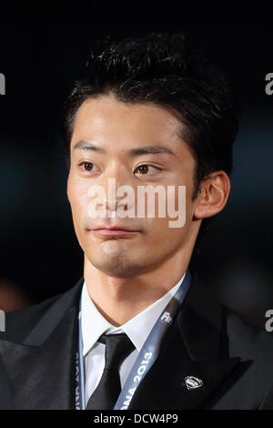 Tokio, Japan. 22. August 2013. Ryosuke Irie, 21. August 2013: Ryosuke Irie, Film "Man of Steel" Japan-Premiere am 21. August 2013 Tokyo Japan Credit: Aflo Co. Ltd./Alamy Live News Stockfoto