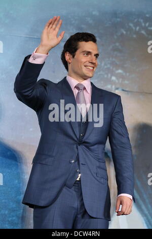 Tokio, Japan. 22. August 2013. Henry Cavill, 21. August 2013: Henry Cavill, Film "Man of Steel" Japan-Premiere am 21. August 2013 Tokyo Japan Credit: Aflo Co. Ltd./Alamy Live News Stockfoto