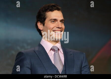 Tokio, Japan. 22. August 2013. Henry Cavill, 21. August 2013: Henry Cavill, Film "Man of Steel" Japan-Premiere am 21. August 2013 Tokyo Japan Credit: Aflo Co. Ltd./Alamy Live News Stockfoto