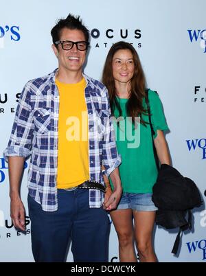 Hollywood, Kalifornien, USA. 21. August 2013. Johnny Knoxville, Naomi Nelson an der Los Angeles-Premiere von "Ende der Welt" auf der Arclight Cinerama Dome statt. Bildnachweis: D. lang- / Globe Photos/ZUMAPRESS.com/Alamy Live-Nachrichten Stockfoto