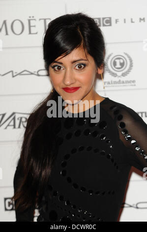 Manjinder Virk Moet British Independent Film awards 2011 anlässlich der Old Billingsgate Market London, England - 04.12.11 Stockfoto