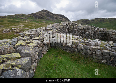 Hardknott Roman Fort, Eskdale, Lake District, Cumbria, UK Stockfoto