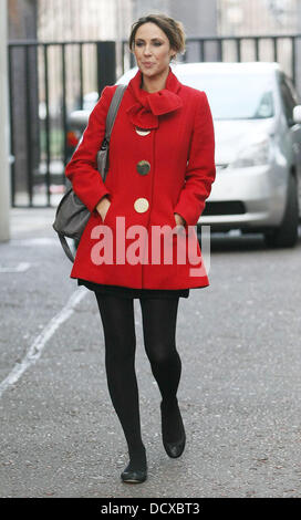 Alex Jones in den ITV Studios London, England - 14.12.11 Stockfoto