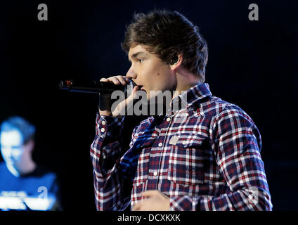 Liam Payne, von One Direction, die live in Manchester O2 Apollo.  Manchester, England - 22.12.11 Stockfoto