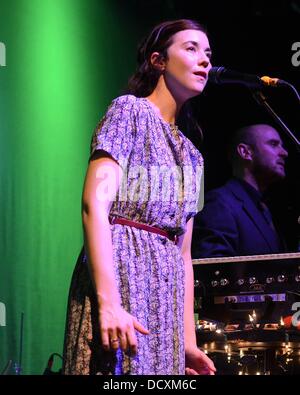 Lisa Hannigan die live Vicar Street in Dublin - 22.12.11 Stockfoto