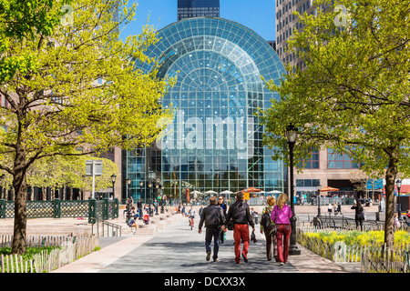 New York City das Wintergarten-Atrium Stockfoto