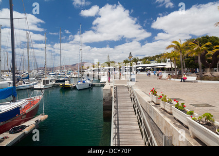 Puerto Calero Marina, Lanzarote, Kanarische Inseln, Spanien Stockfoto