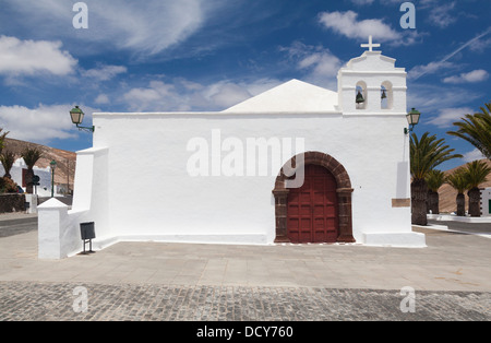 Kirche von St. Martial (St. Marcial de Rubicon), Femes, Lanzarote, Kanarische Inseln, Spanien Stockfoto