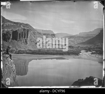 BLICK ÜBER DEN COLORADO RIVER IN DEN MUND DES PARIA CREEK, ARIZONA--524299 Stockfoto