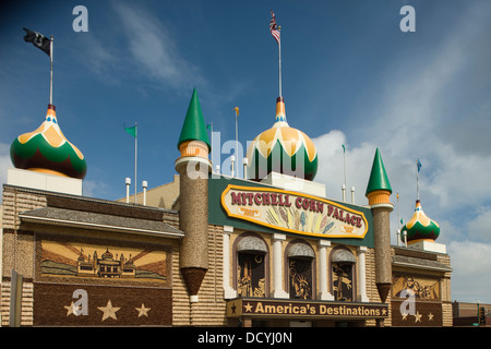 CORN PALACE CONVENTION CENTER HAUPTSTRAßE MITCHELL SOUTH DAKOTA USA Stockfoto