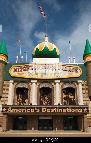 CORN PALACE CONVENTION CENTER HAUPTSTRAßE MITCHELL SOUTH DAKOTA USA Stockfoto