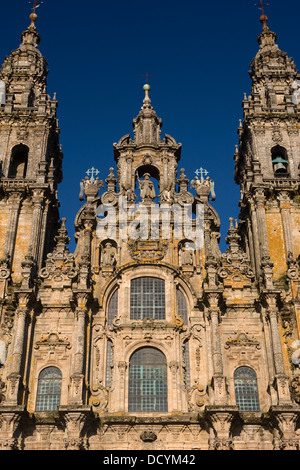 KATHEDRALE VON SAINT JAMES PLAZA DEL OBRADOIRO ALTSTADT SANTIAGO DE COMPOSTELA GALIZIEN SPANIEN Stockfoto