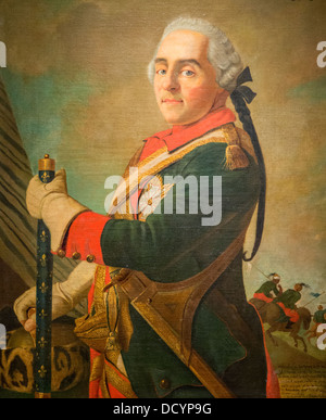 Maurice von Sachsen Marschall von Frankreich - anonym - Musée de l'Armée - Hôtel National des Invalides Öl auf Leinwand Stockfoto