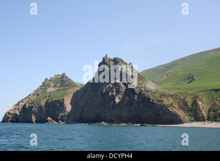 Tal der Felsen vom Meer Lynmouth Devon England UK. Stockfoto