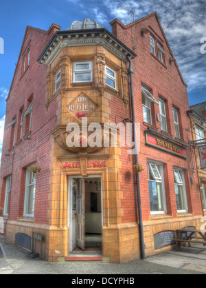 Das Red Lion Hotel, Winwick Road, Warrington, Cheshire, England, UK, WA2 7DH, erbaut 1825 Stockfoto