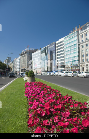 AVENIDA DA MARINA LA CORUNA GALIZIEN SPANIEN Stockfoto