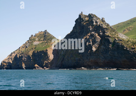 Tal der Felsen vom Meer Lynmouth Devon England UK. Stockfoto