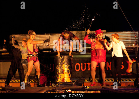 Burnt Out Punks Ende Tour Performance im Rålambshovsparken in Stockholm Stockfoto