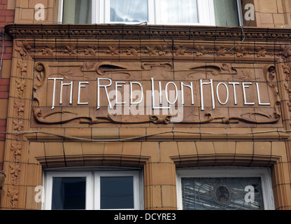 Das Red Lion Hotel, Winwick Road, Warrington, Cheshire, England, UK, WA2 7DH, erbaut 1825 Stockfoto